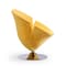 Manhattan Comfort Tulip Swivel Accent Chair in Yellow and Polished Chrome AC029-YL - alternate 4